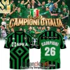 L84 Torino Futsal Champions of Italy 2025-2026 50th Anniversary Limited Edition Green and Black Striped Jersey