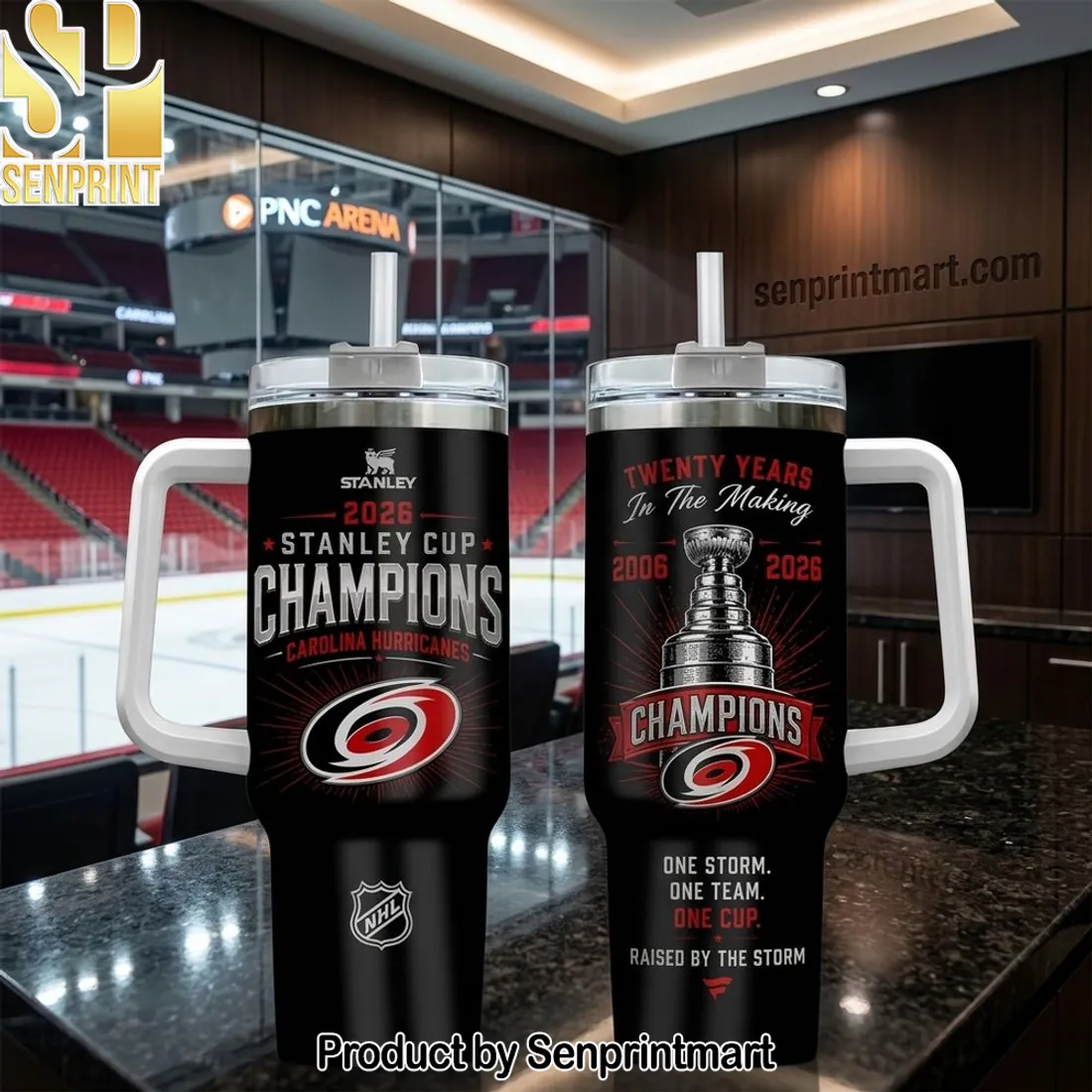 Carolina Hurricanes 2026 Stanley Cup Champions Commemorative 40oz Travel Tumbler