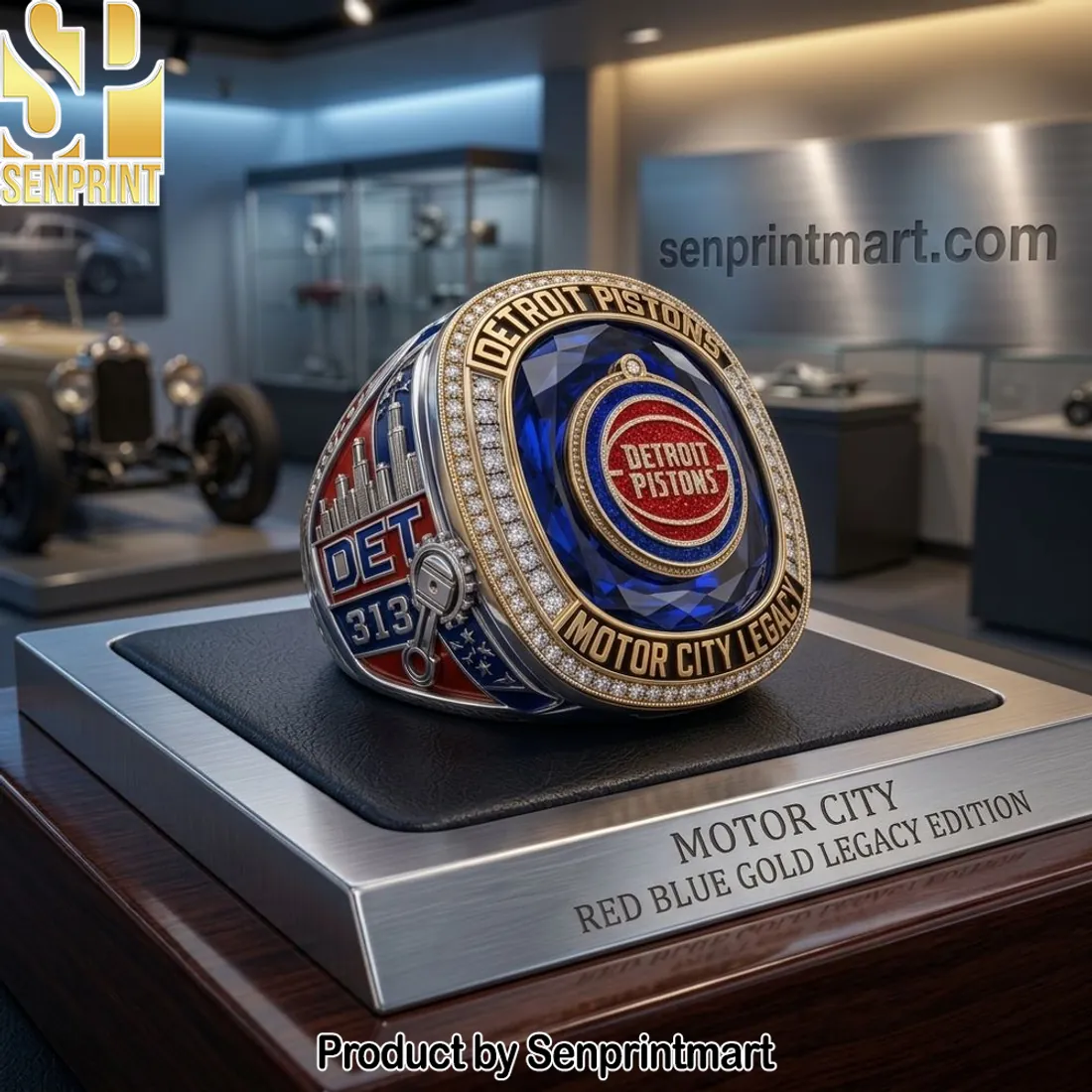Detroit Pistons Motor City Legacy Premium Commemorative Ring