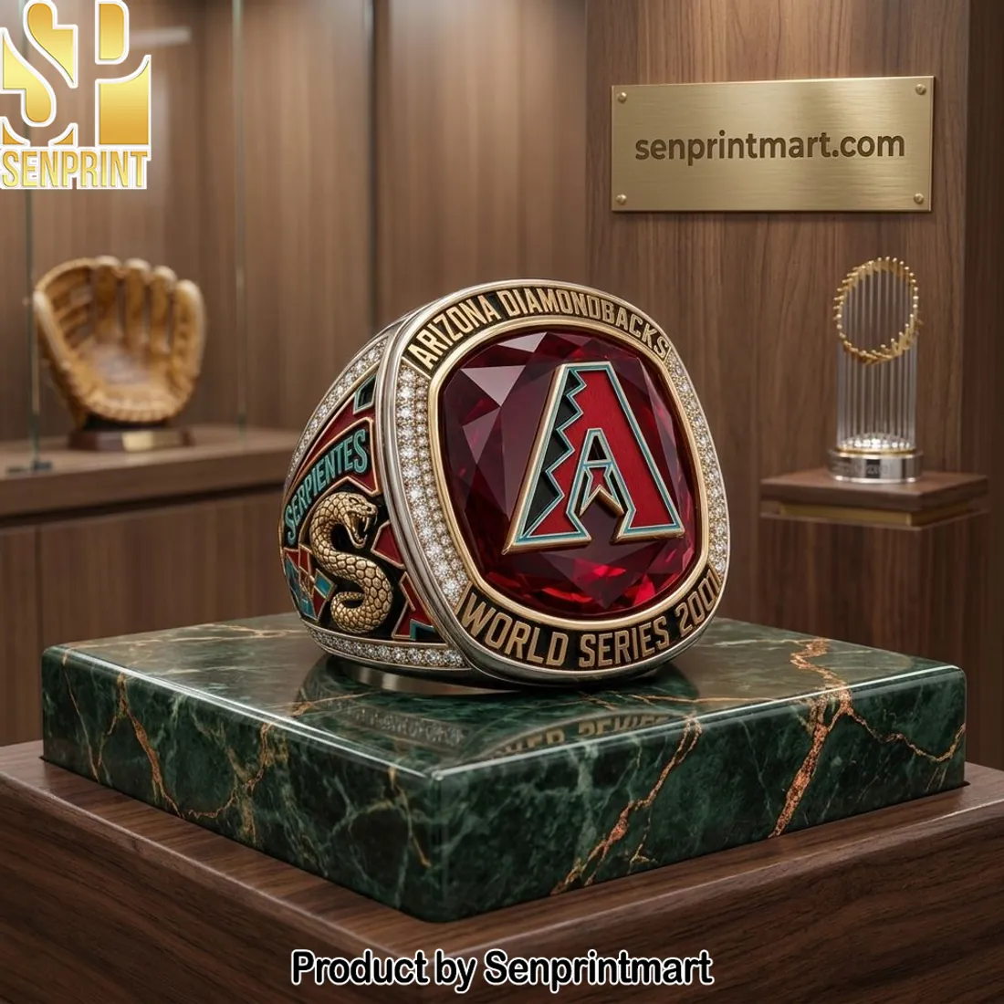 Arizona Diamondbacks 2001 World Series Commemorative Championship Ring
