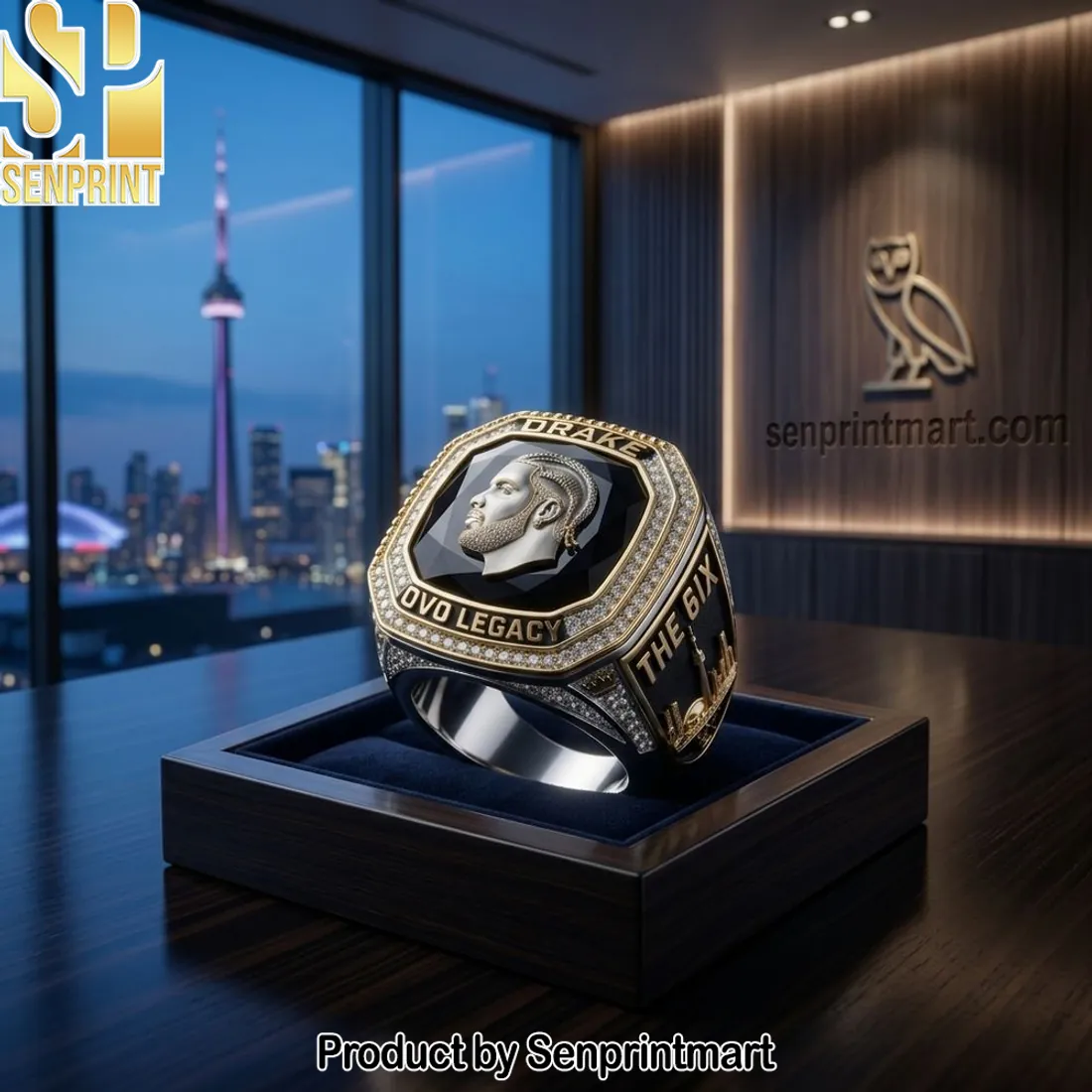 Drake OVO Legacy Commemorative Hip Hop Championship Ring