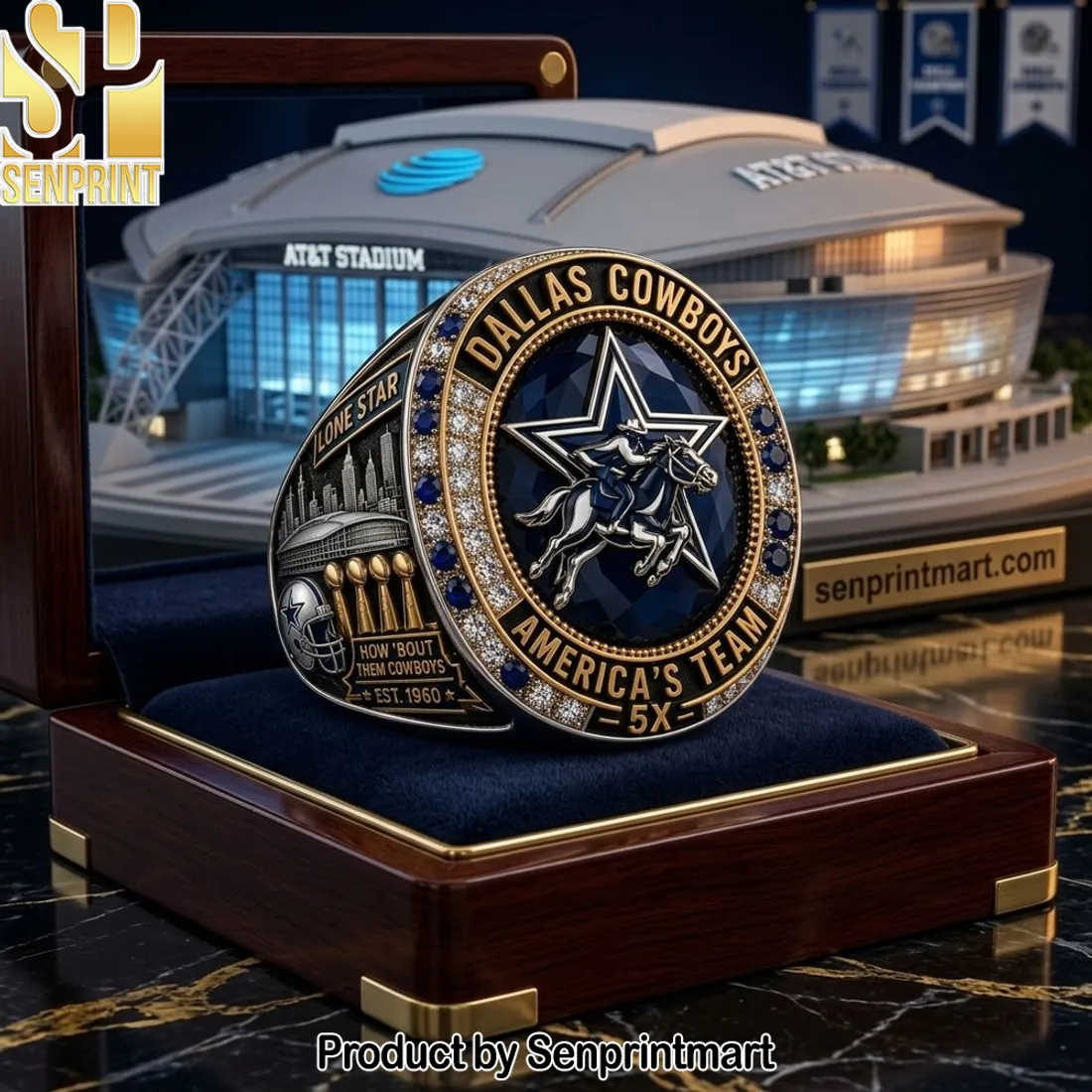 Dallas Cowboys America’s Team 5X Commemorative Championship Ring