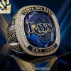 Texas Rangers Est 1961 Commemorative Mascot Blue Gemstone Ring