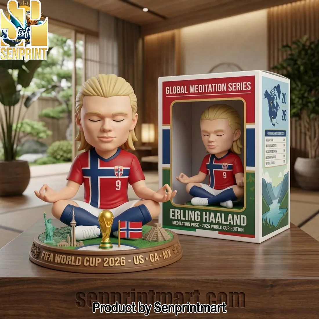 Erling Haaland FIFA World Cup 2026 US CA MX Meditation Pose Collectible Figure