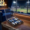 Cleveland Guardians MLB Baseball Luxury 3D Rhinestone Reusable Press On Nails