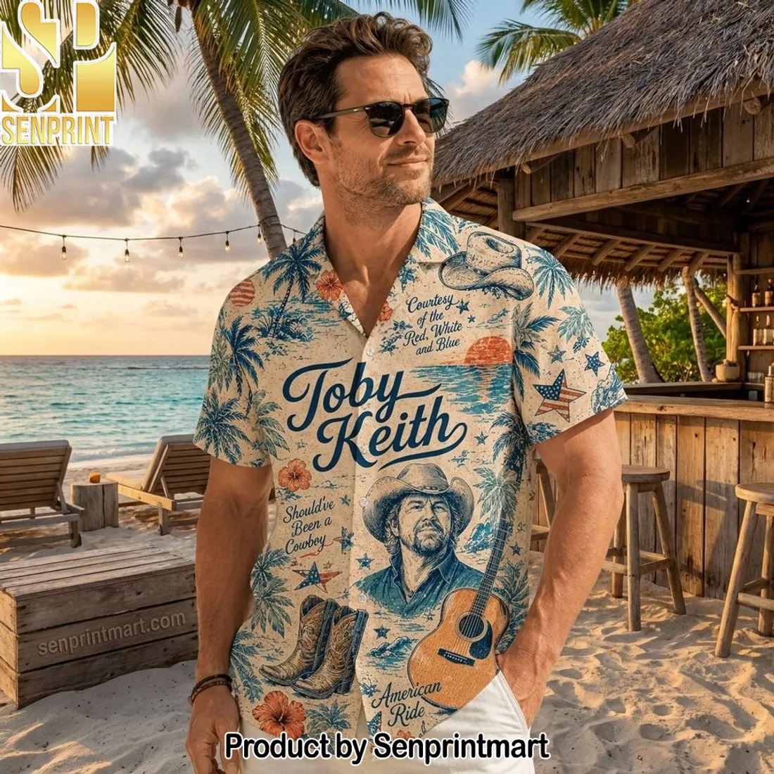 Toby Keith Tribute Should’ve Been a Cowboy Vintage Hawaiian Shirt