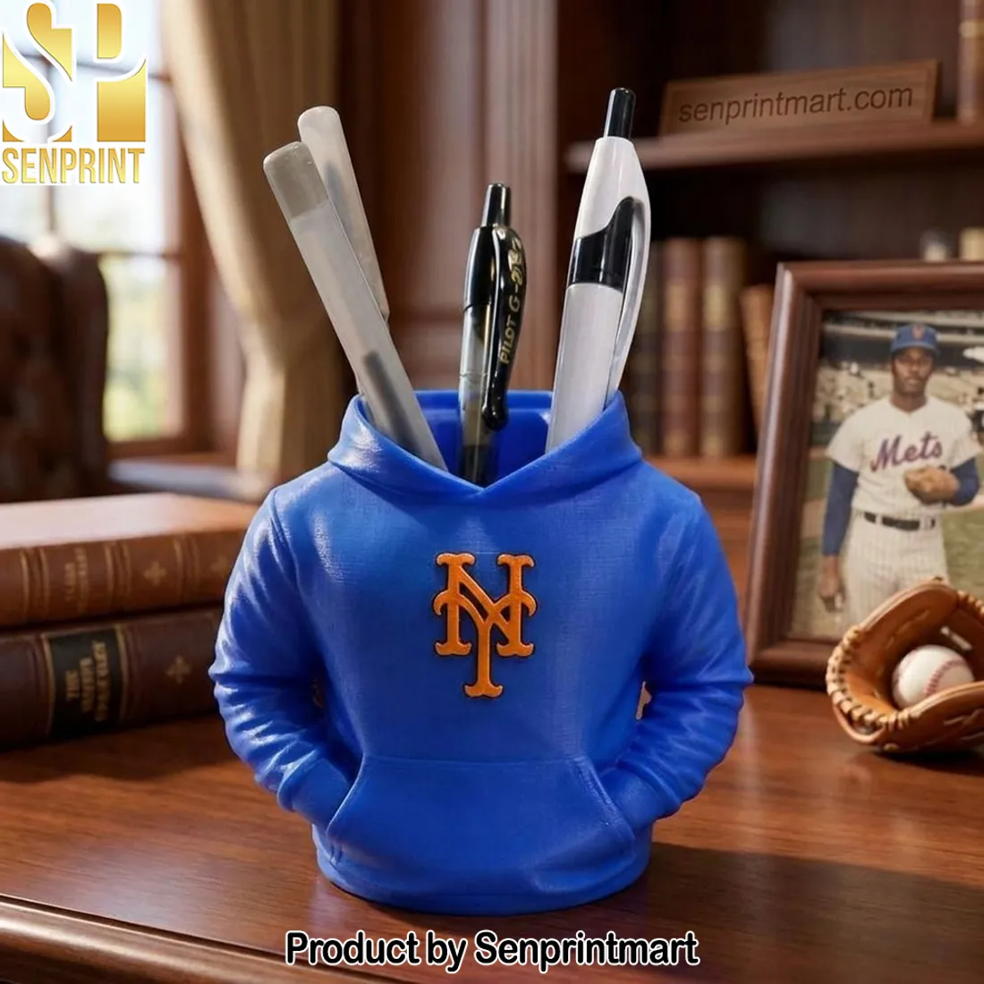 New York Mets 3D Hoodie Baseball Fan Desk Organizer