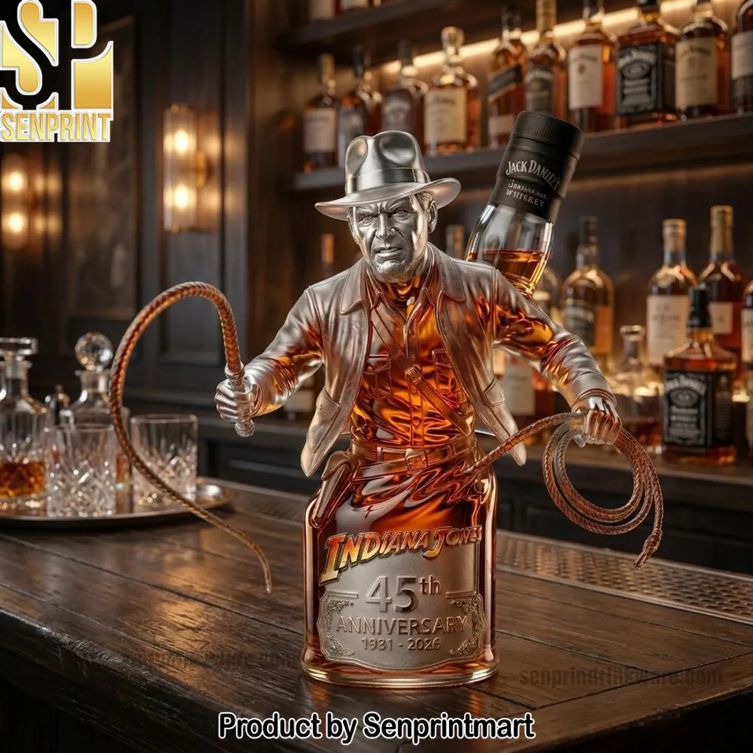 Indiana Jones 45th Anniversary 1981-2026 Collectible Whiskey Decanter