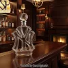 Luxury Crown Semi Truck Collector Edition Glass Whiskey Decanter Luxury Crown Semi Truck Collector Edition Glass Whiskey Decanter