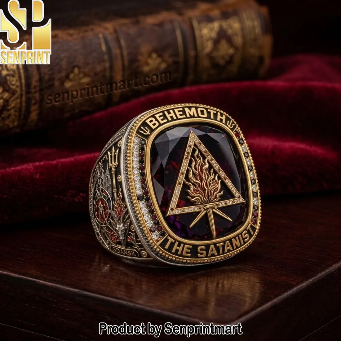 Behemoth The Satanist Gdansk Commemorative Gothic Metal Ring