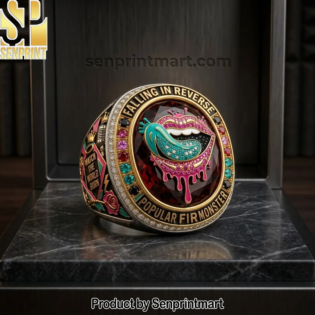 Falling in Reverse Popular Monster Commemorative Championship Ring
