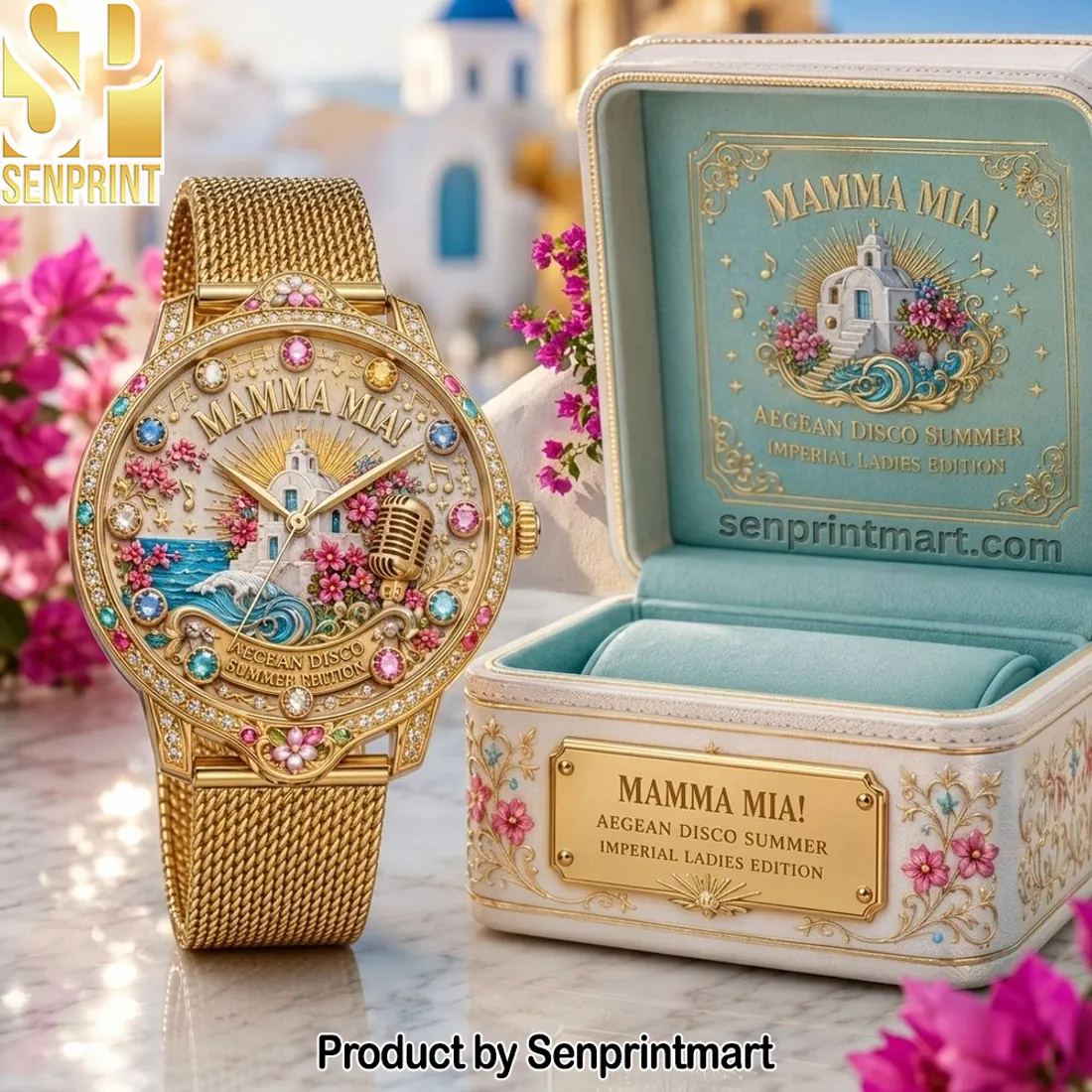 Mamma Mia Aegean Disco Summer Imperial Ladies Edition Gold Watch