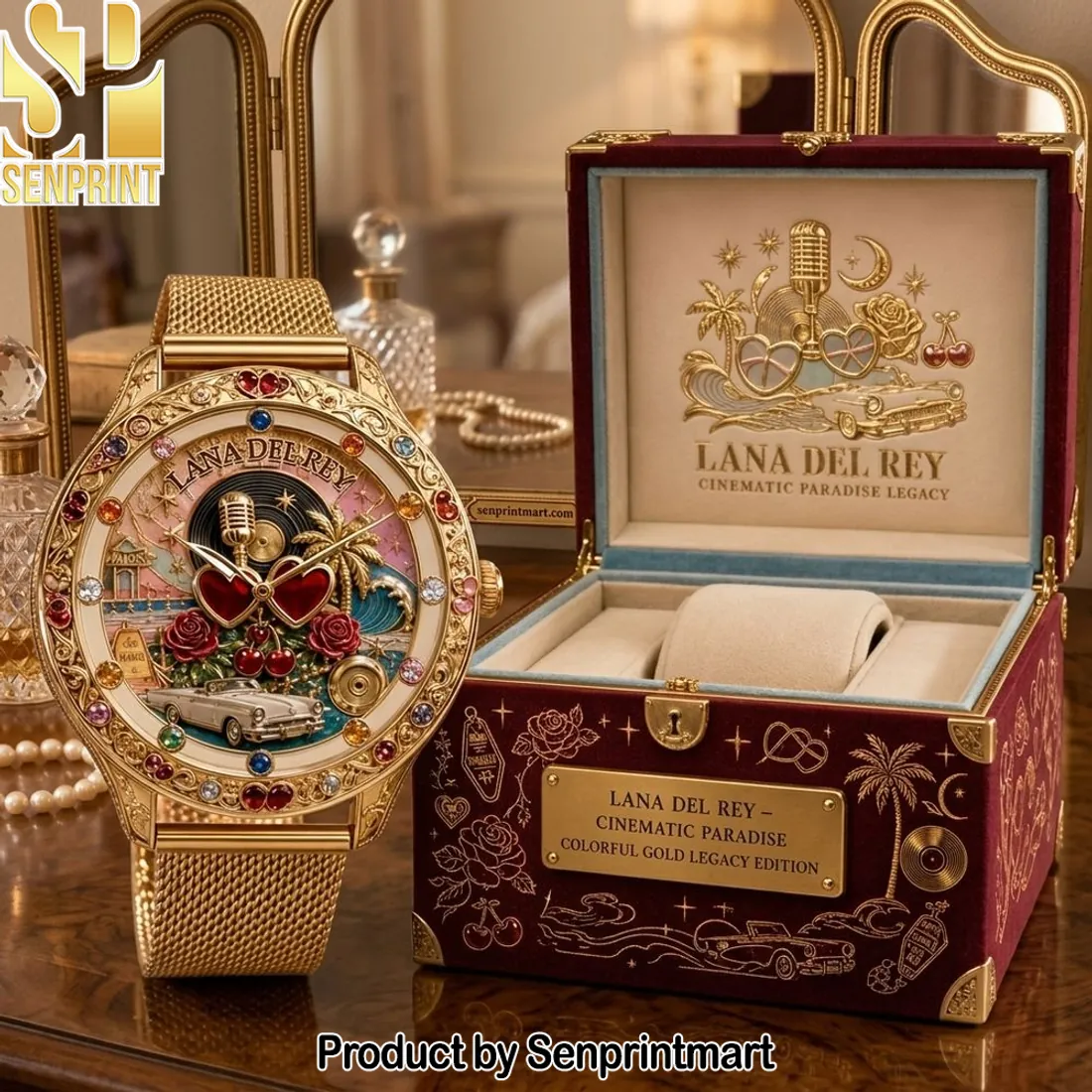 Lana Del Rey Cinematic Paradise Legacy Luxury Gold Watch