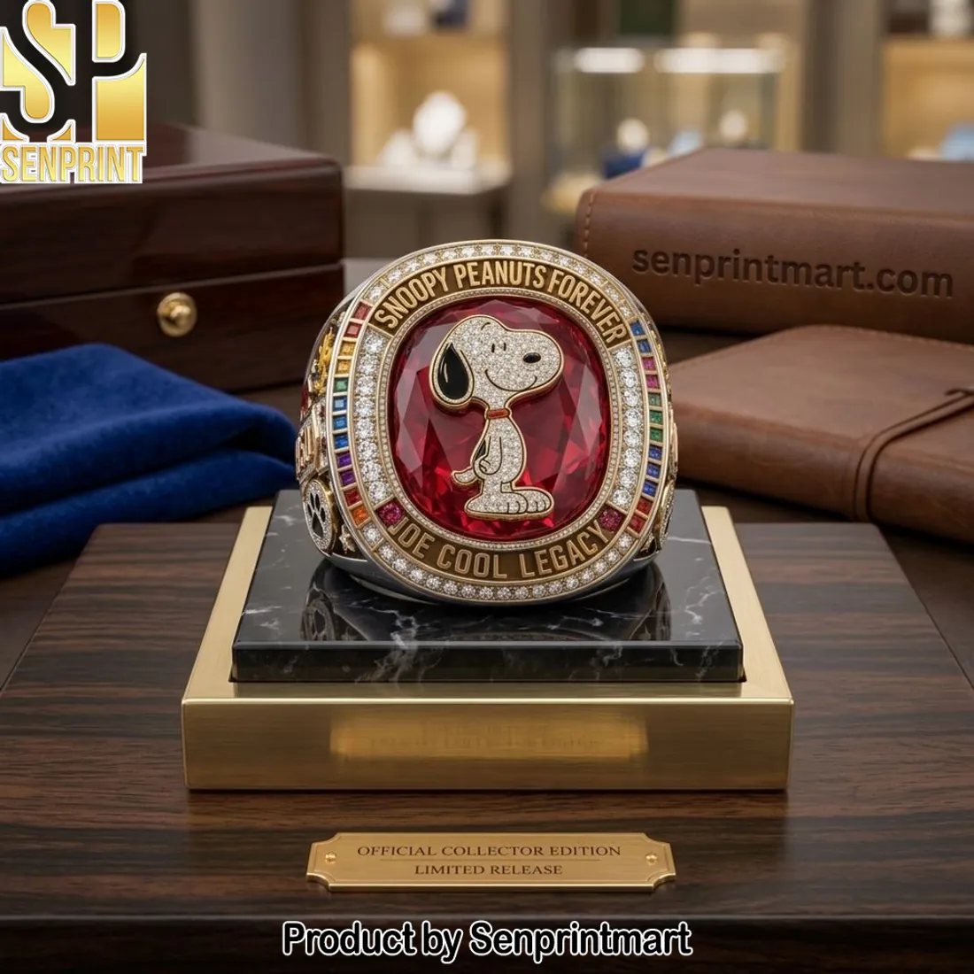 Snoopy Peanuts Forever Joe Cool Legacy Commemorative Ring