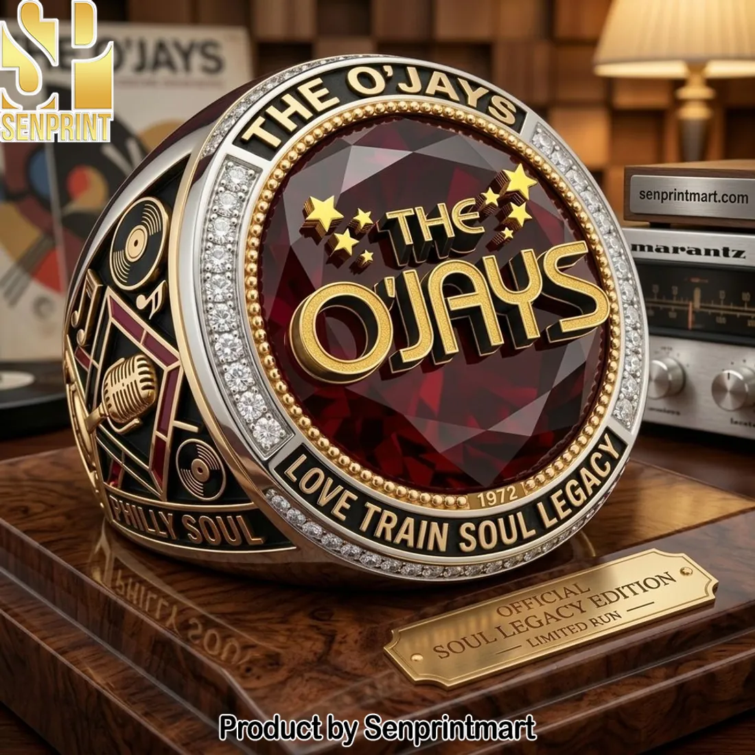 The O’Jays Love Train Soul Legacy Commemorative Championship Ring