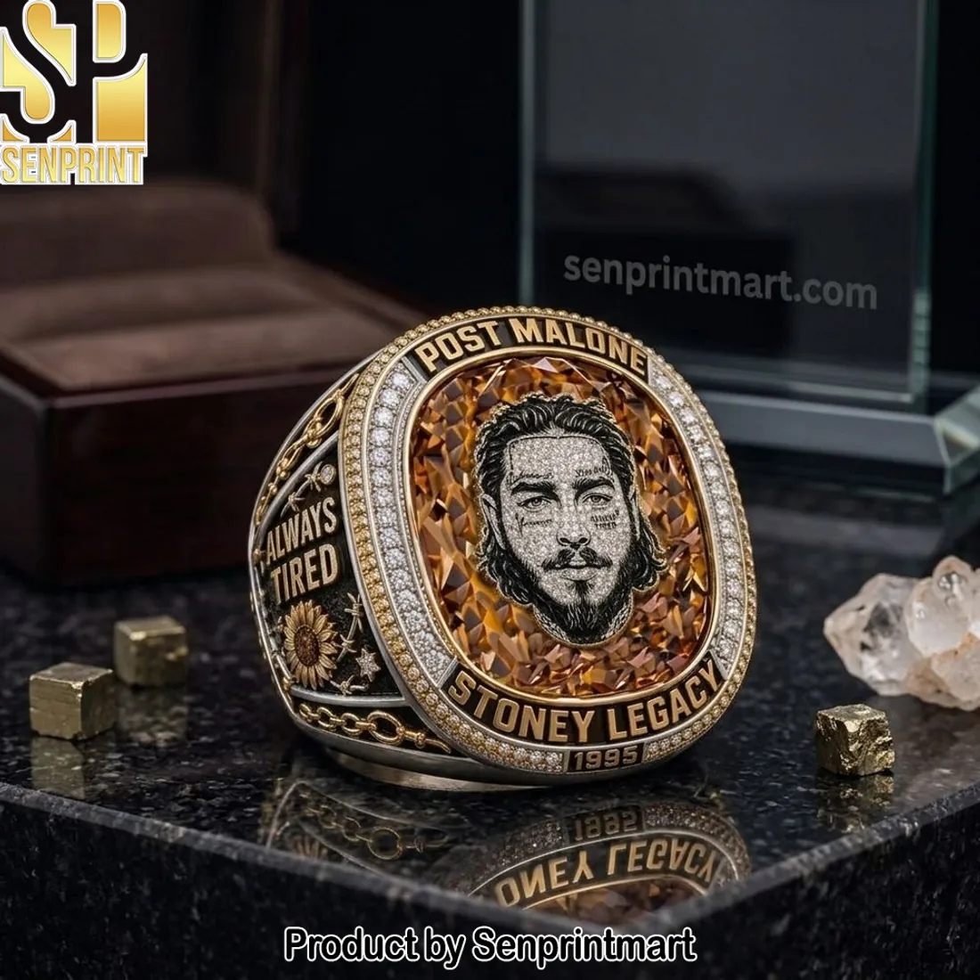 Post Malone Stoney Legacy Commemorative Championship Ring