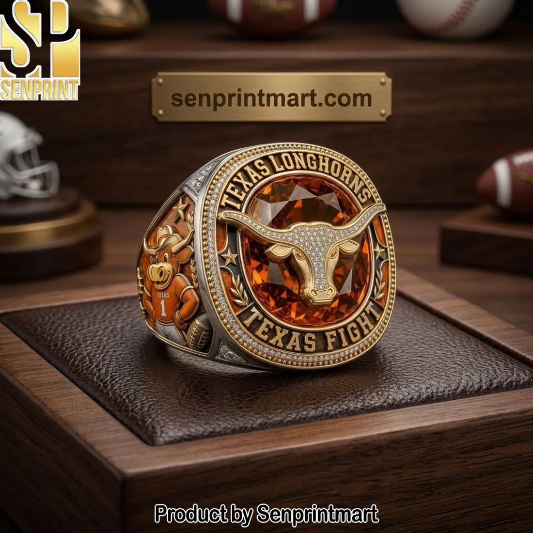 Texas Longhorns Texas Fight Premium Commemorative Championship Ring