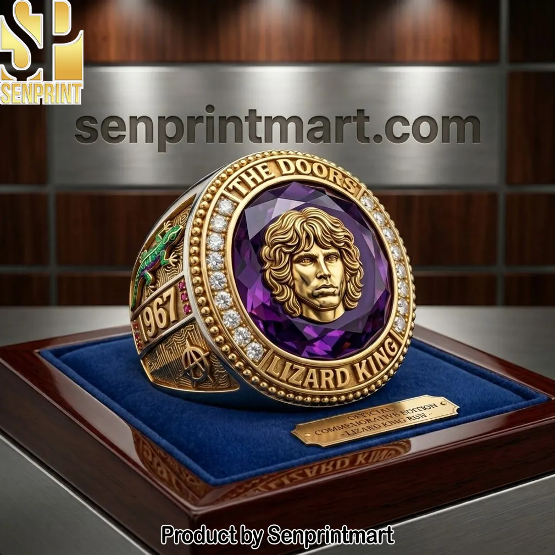 The Doors Jim Morrison Lizard King 1967 Commemorative Ring