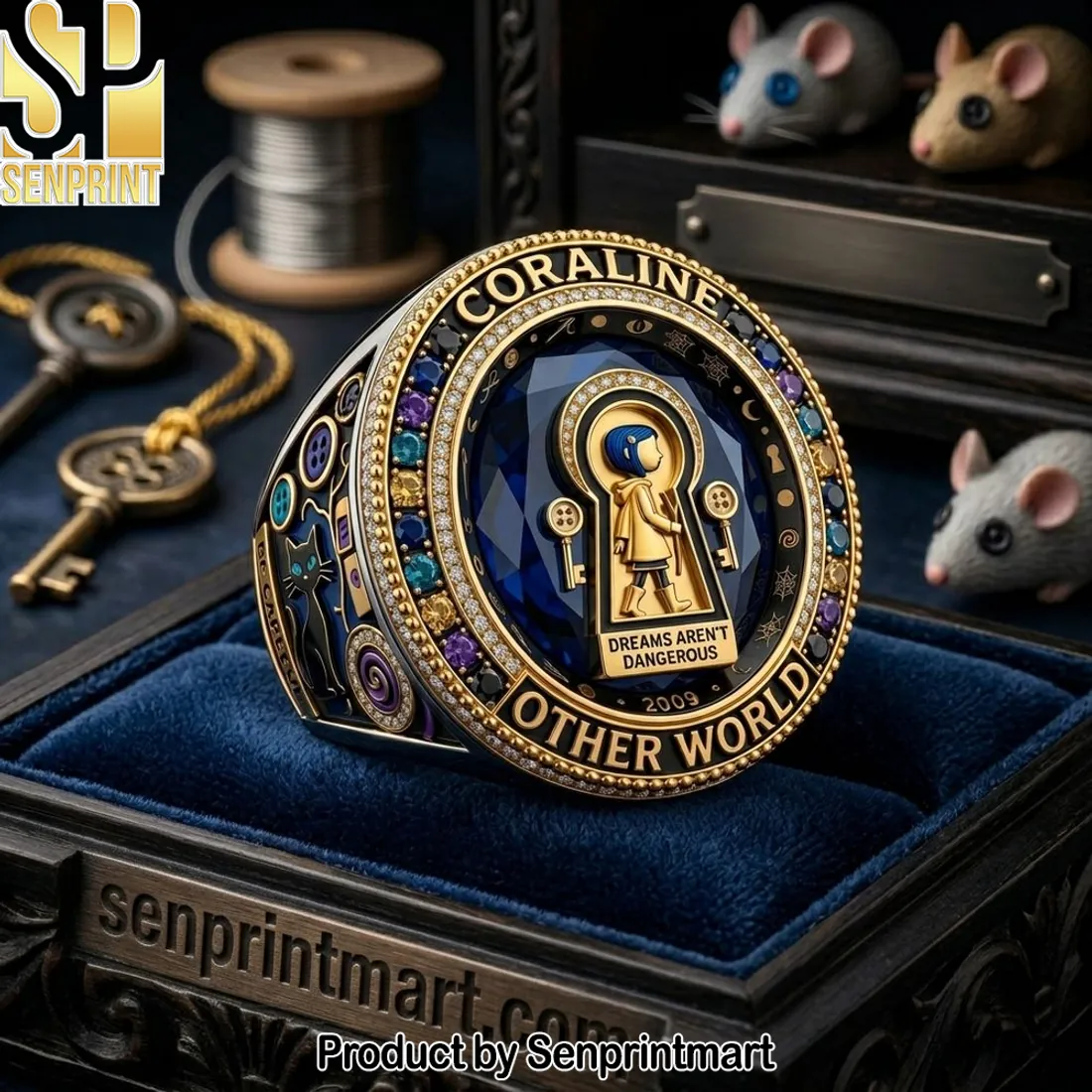 Coraline Other World Dreams Aren’t Dangerous 2009 Commemorative Ring