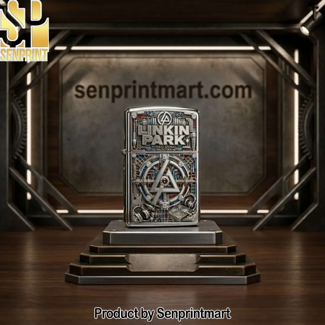 Linkin Park Commemorative 3D Engraved Vintage Metal Lighter