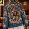 Miami Hurricanes Rhinestone Embellished Gameday Denim Jacket