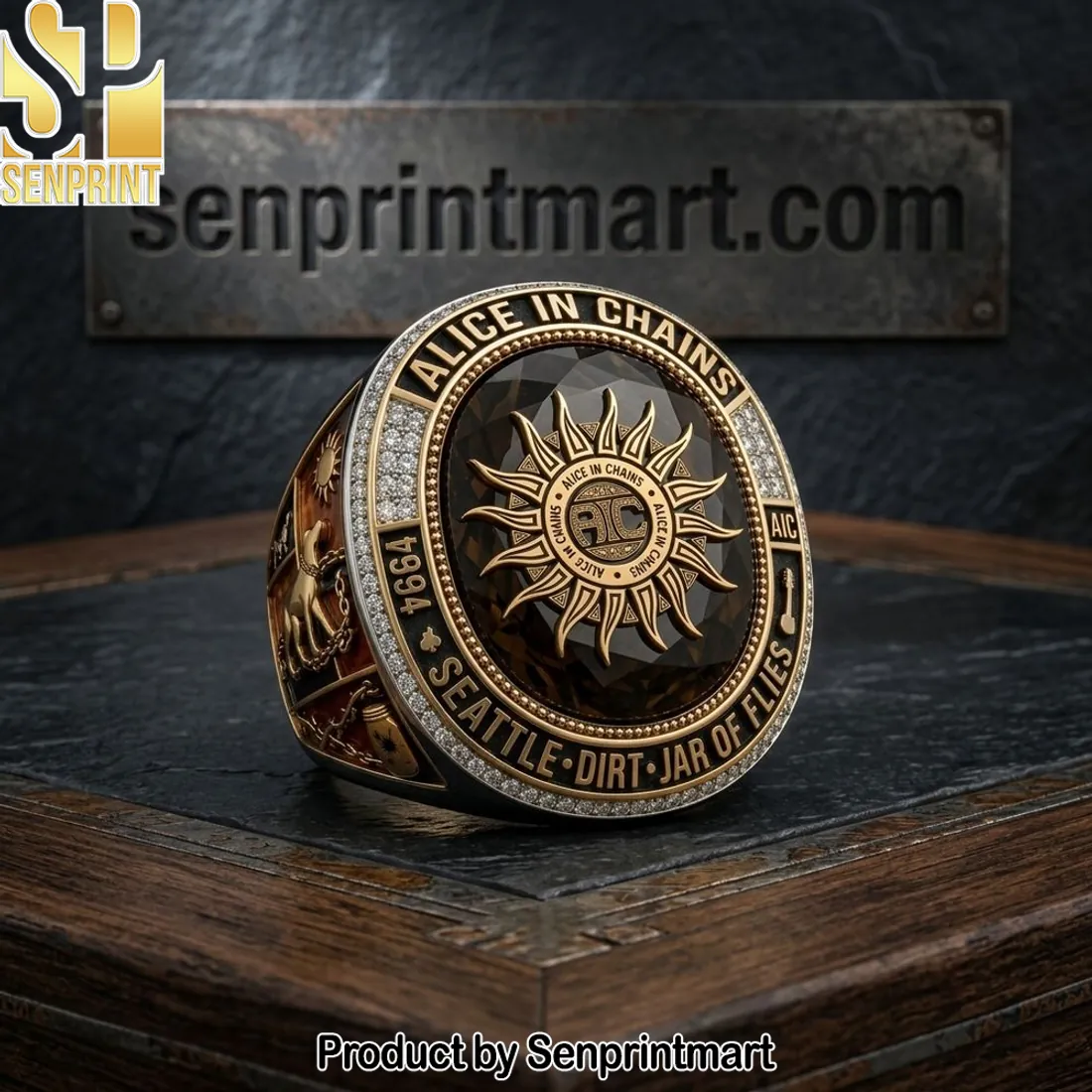 Alice in Chains 1994 Seattle Dirt Jar of Flies Commemorative Ring