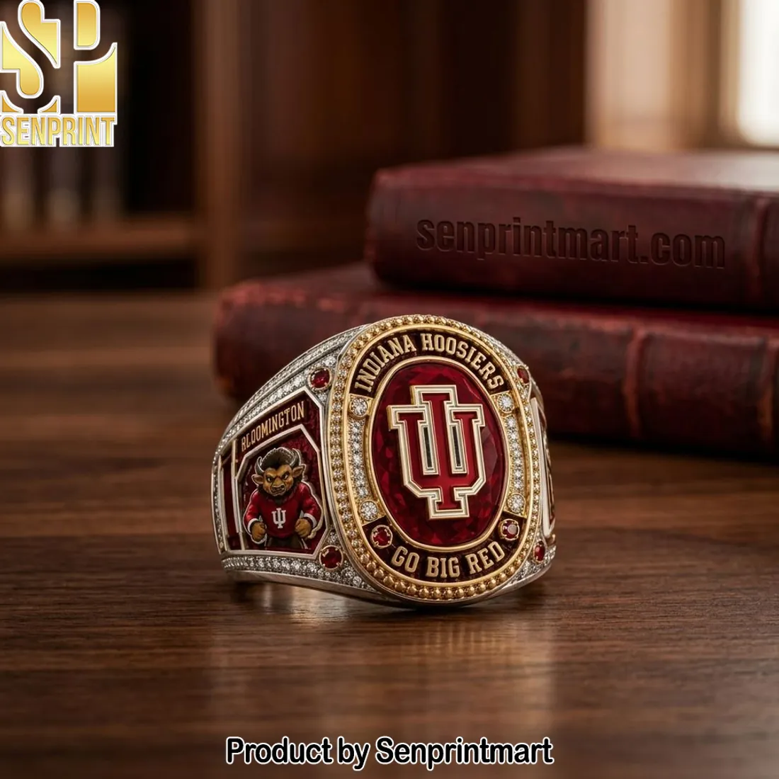 Indiana Hoosiers Go Big Red Commemorative Championship Ring