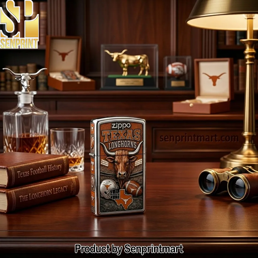 Texas Longhorns Premium 3D Embossed Collectible Zippo Lighter