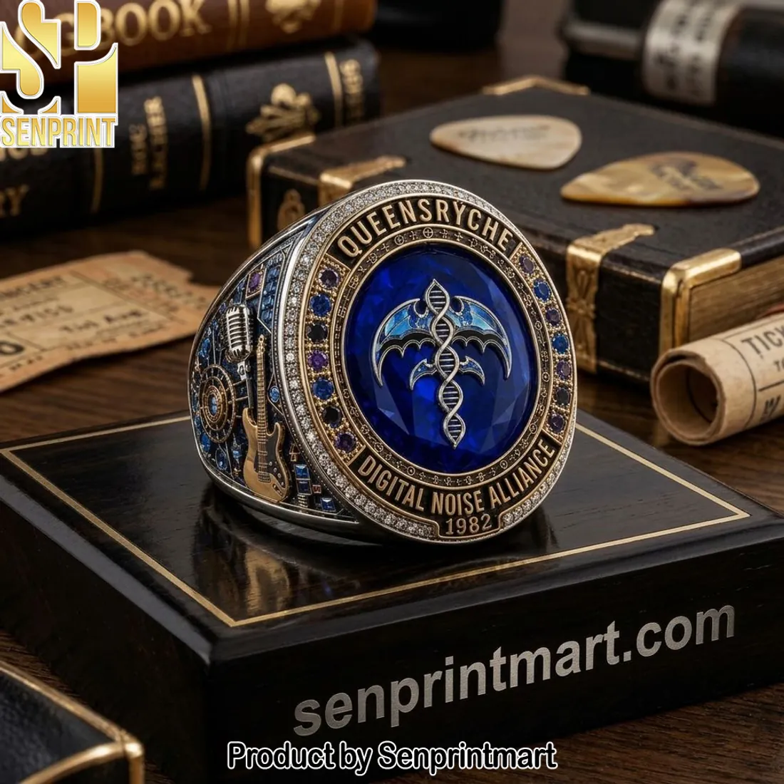 Queensryche Digital Noise Alliance 1982 Commemorative Fan Ring