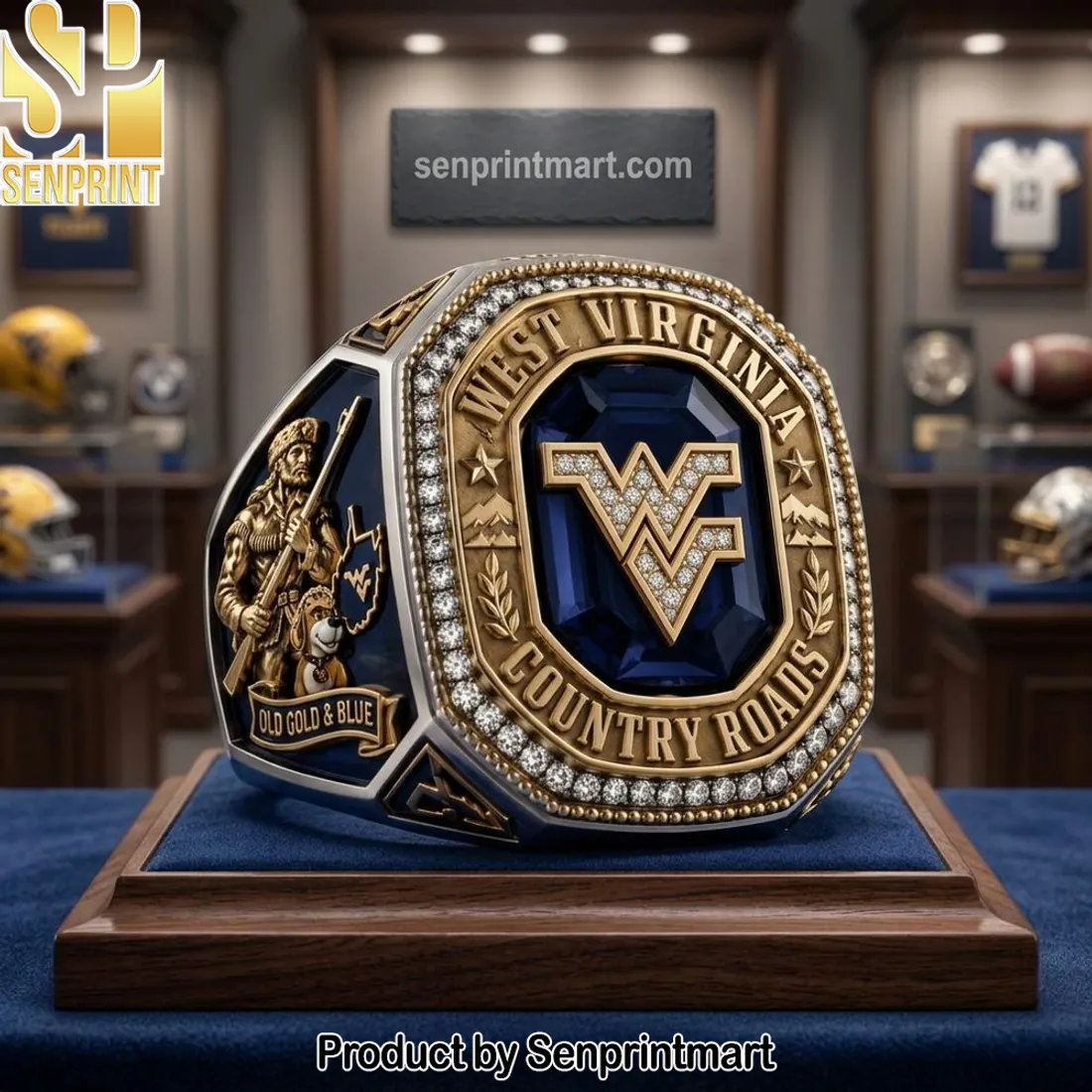 West Virginia Mountaineers Country Roads Commemorative Championship Ring
