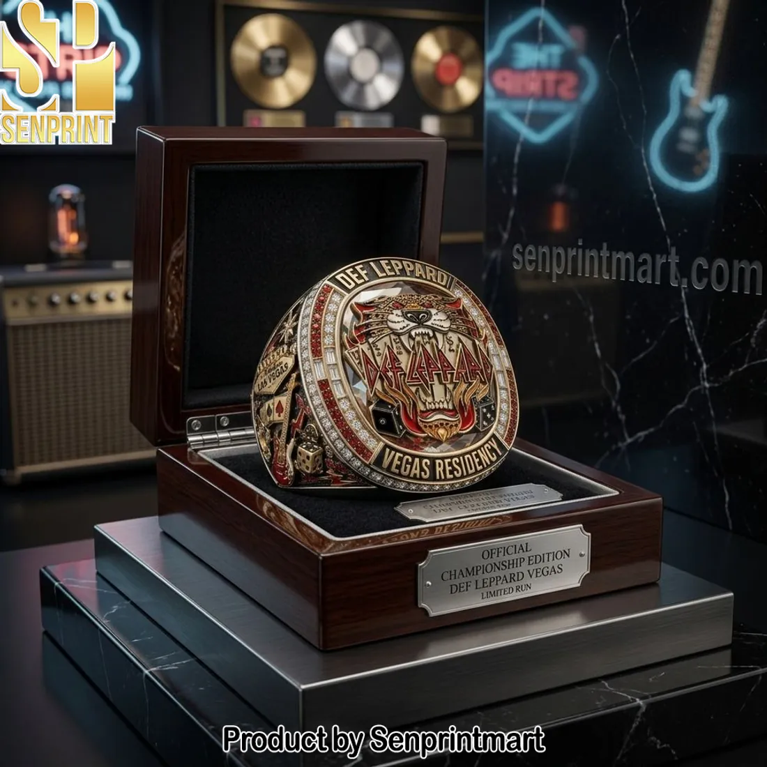 Def Leppard Vegas Residency Official Championship Commemorative Ring
