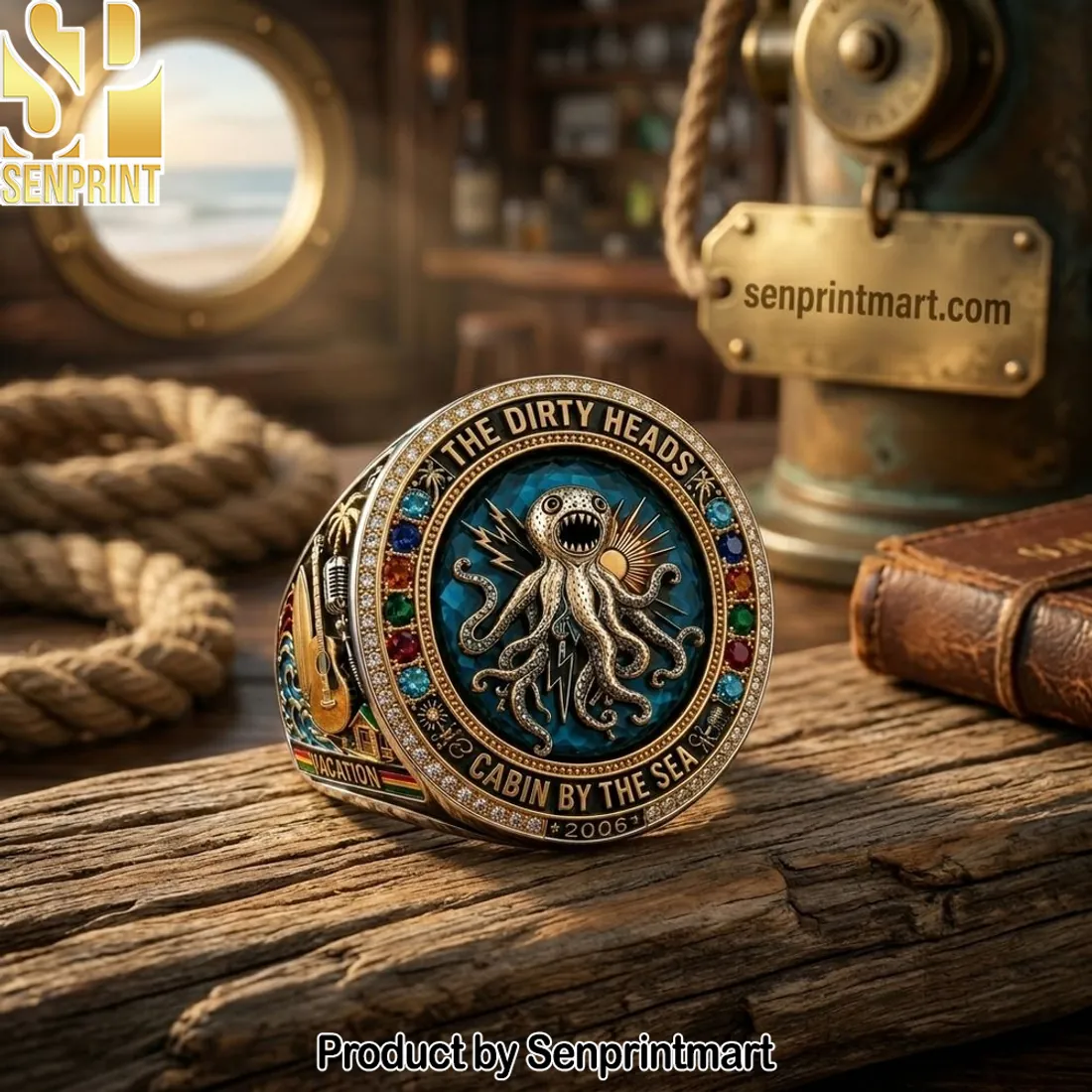 Dirty Heads Cabin by the Sea Commemorative Octopus Ring