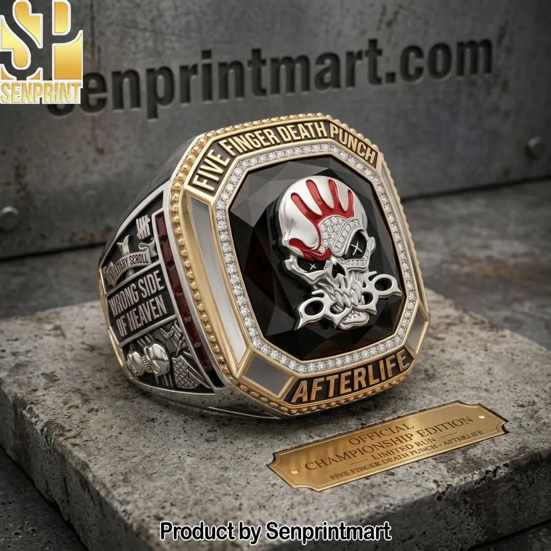 Five Finger Death Punch Afterlife Official Championship Ring
