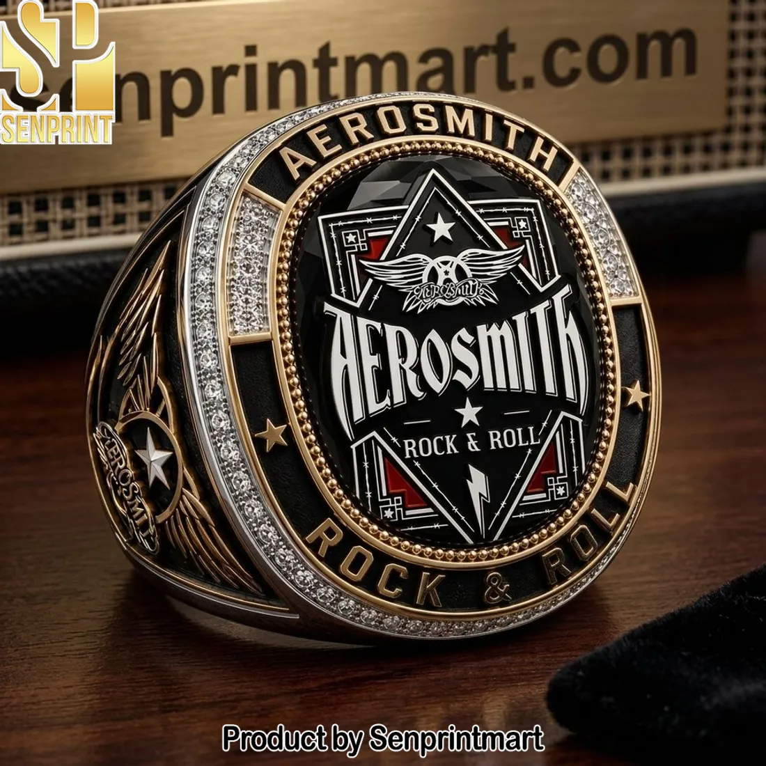 Aerosmith Rock and Roll Commemorative Championship Style Ring