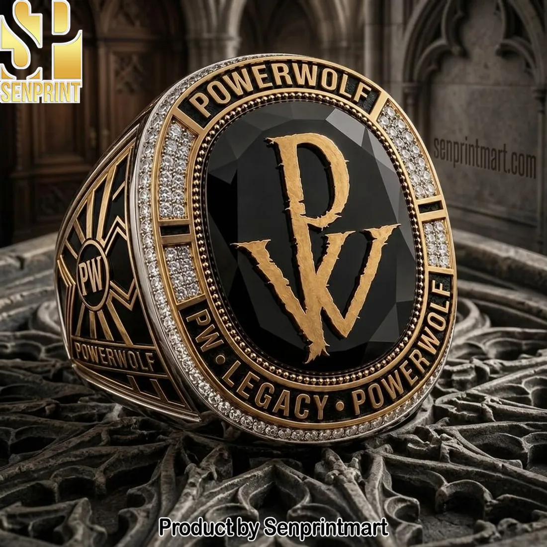 Powerwolf Legacy Commemorative Gold Championship Ring