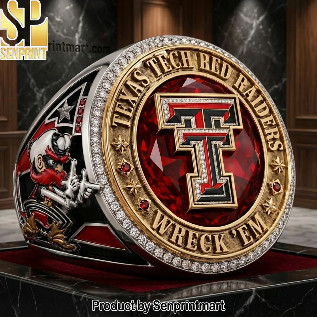 Texas Tech Red Raiders Wreck ‘Em Premium Commemorative Ring
