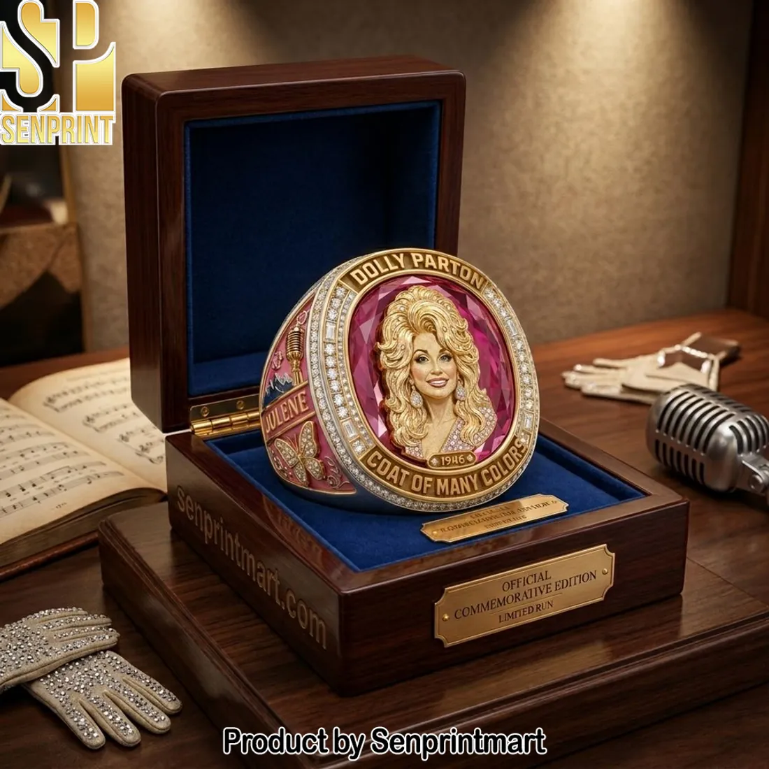 Dolly Parton Coat of Many Colors Limited Edition Commemorative Ring