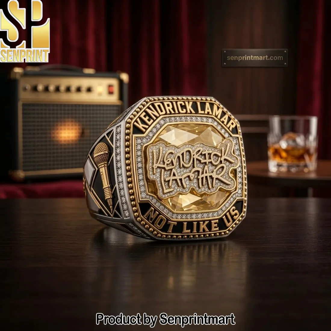 Kendrick Lamar Not Like Us Commemorative Hip Hop Championship Ring