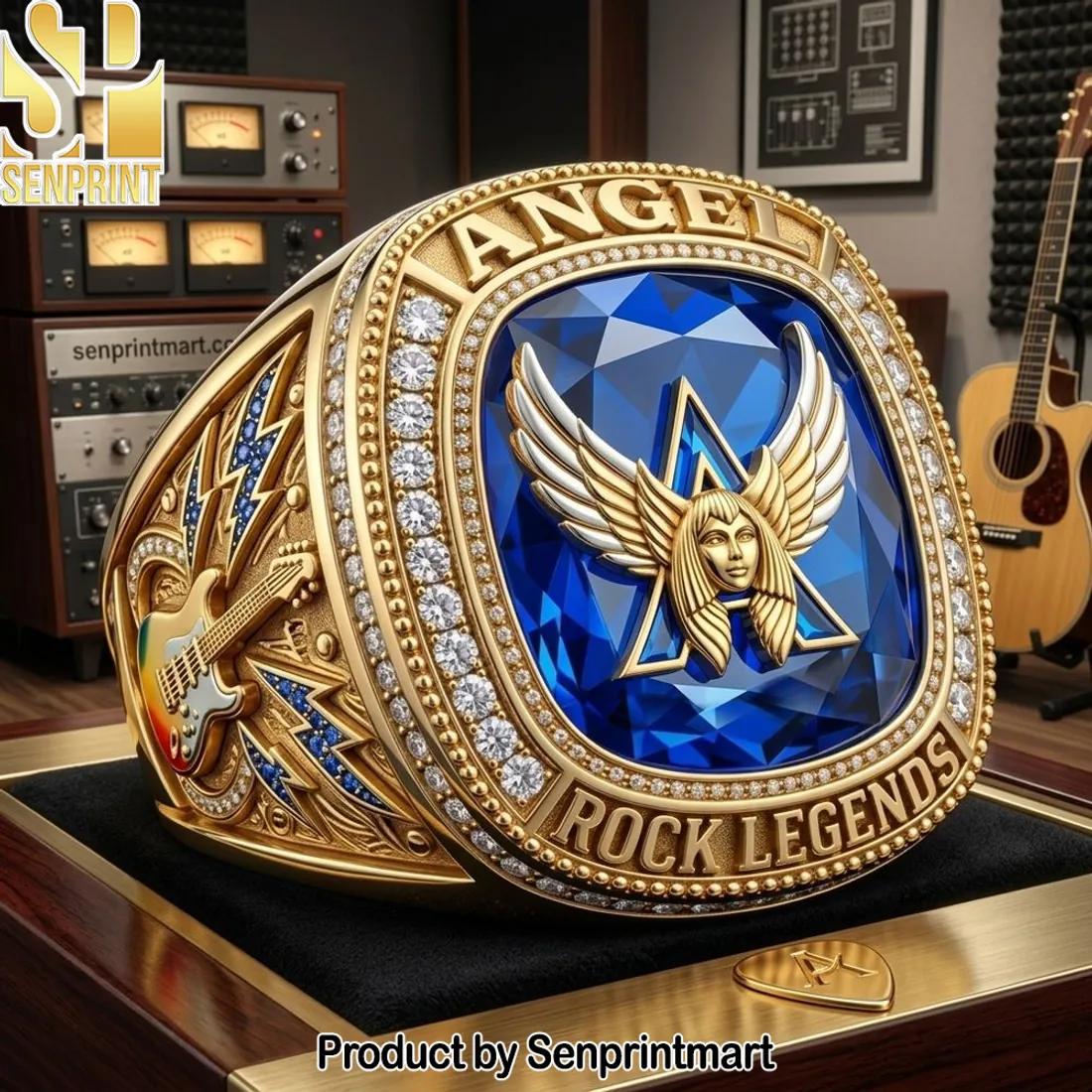 Angel Rock Legends Commemorative Gold Tribute Ring