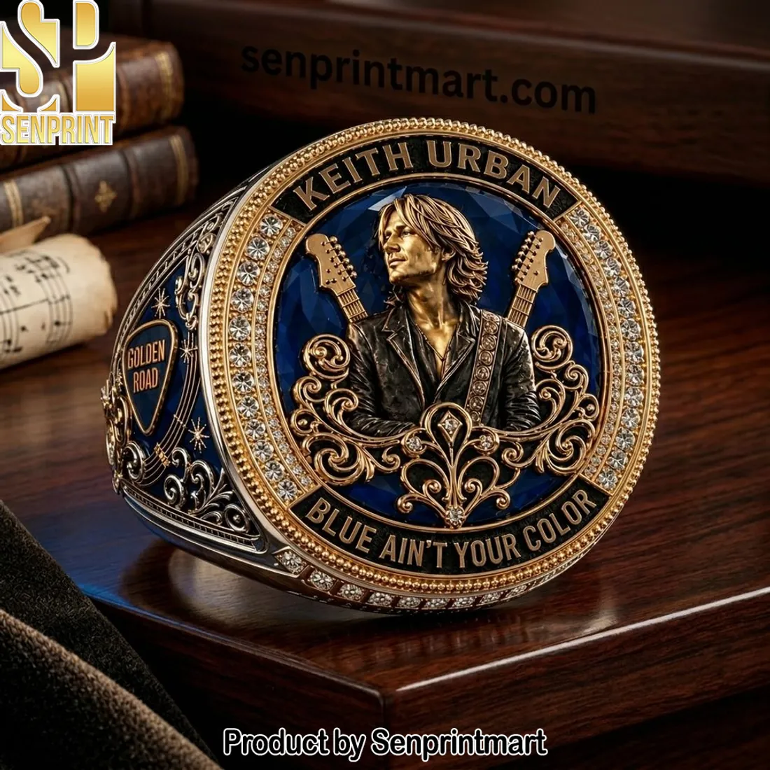 Keith Urban Blue Ain’t Your Color Commemorative 3D Portrait Ring