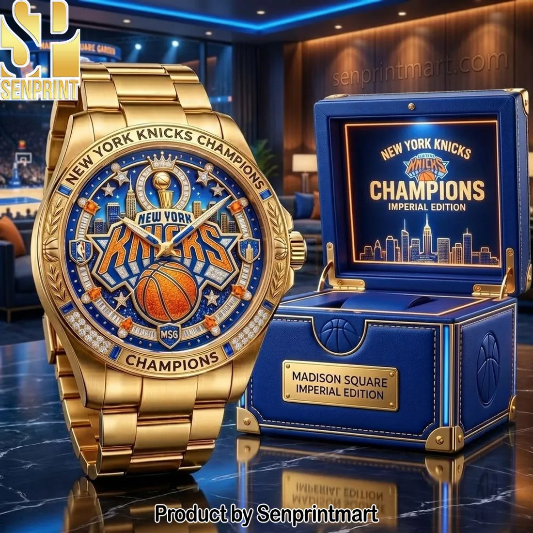 New York Knicks Champions Imperial Edition Gold Watch