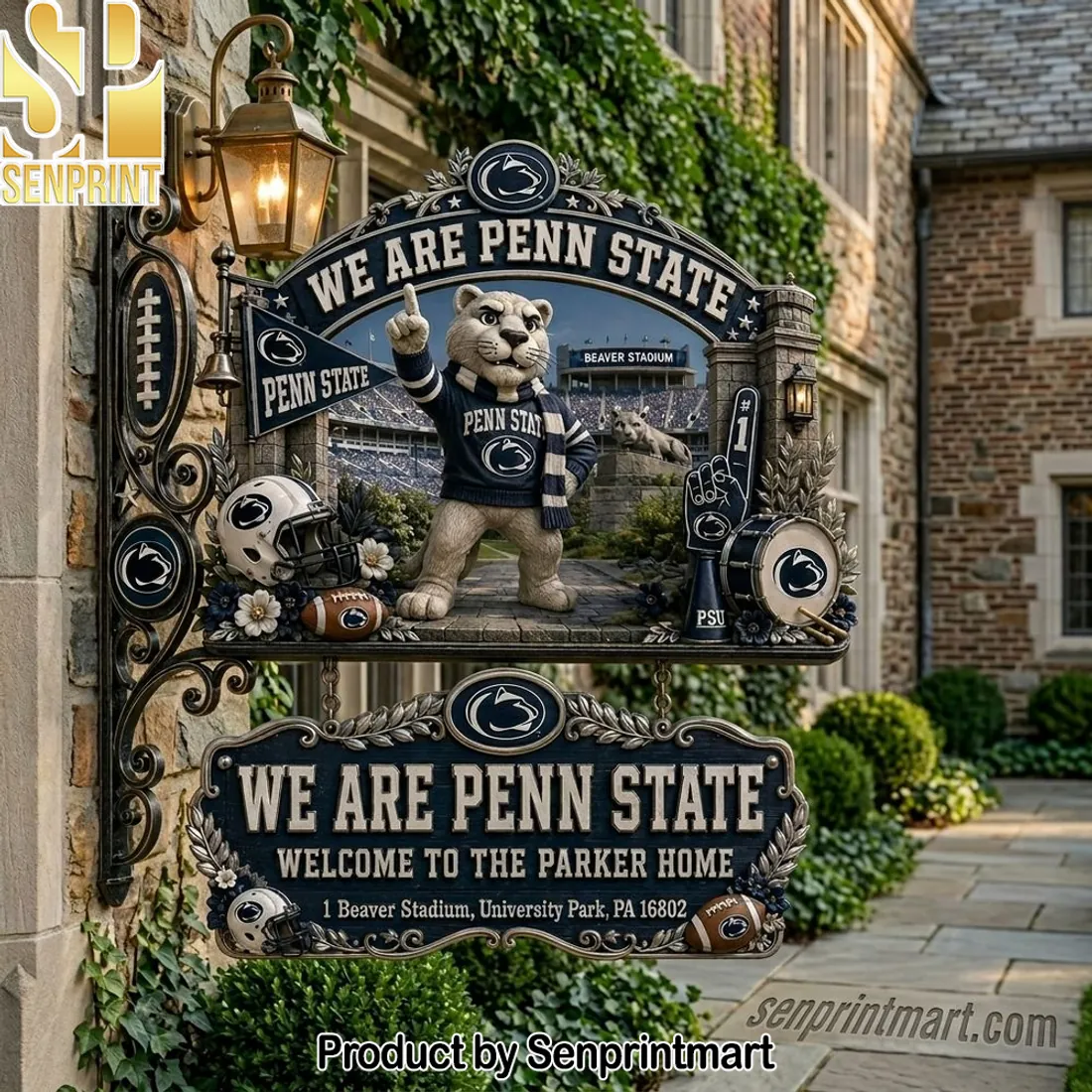 Personalized We Are Penn State Nittany Lion Welcome Sign