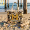 Carlton Blues AFL 2023 Premiership Cup Embellished Pearl Tote Bag Carlton Blues AFL 2023 Premiership Cup Embellished Pearl Tote Bag