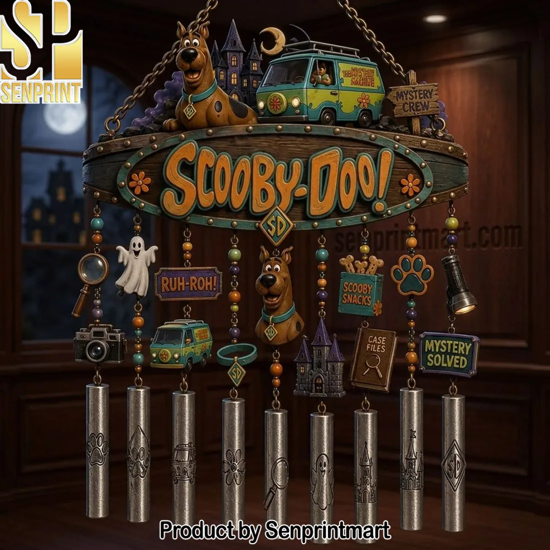 Scooby-Doo Mystery Machine 3D Collectible Wind Chime
