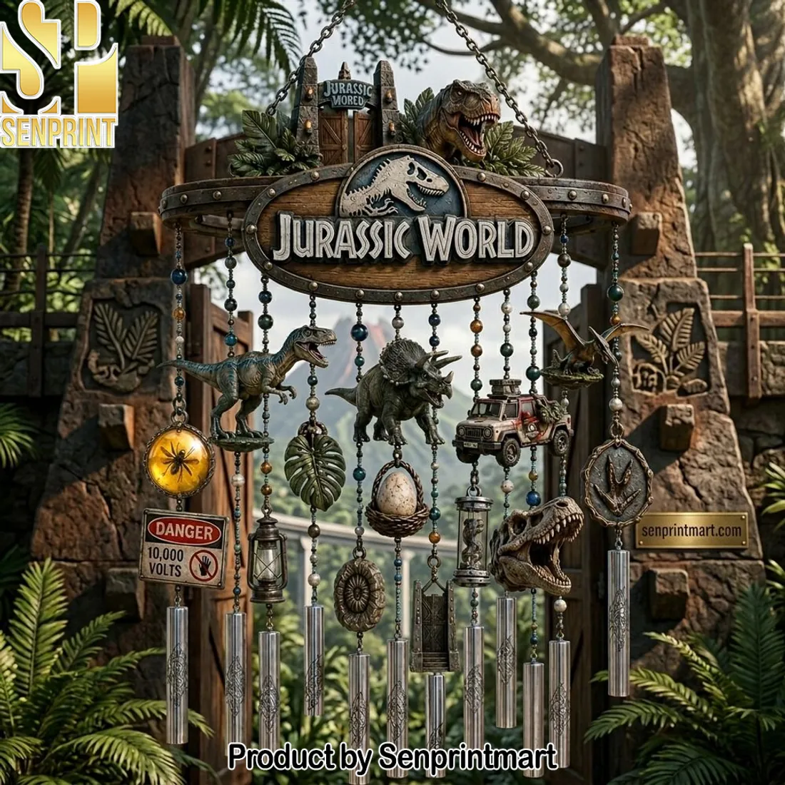Jurassic World Dinosaur Theme Premium Wind Chime
