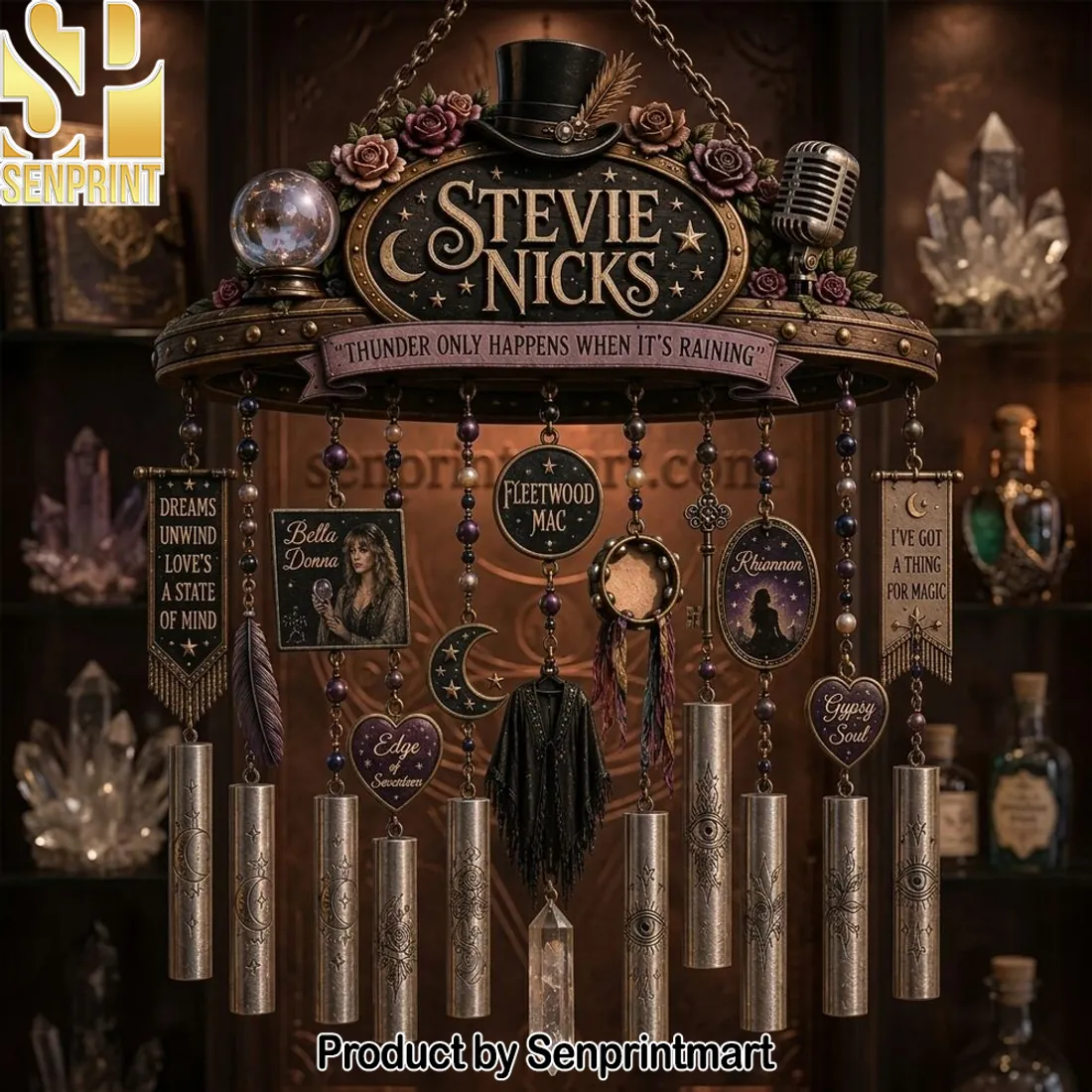 Stevie Nicks ‘Thunder Only Happens When It’s Raining’ Collectible Wind Chime