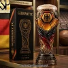 Spain FC La Furia Roja Premium Football Trophy Beer Glass