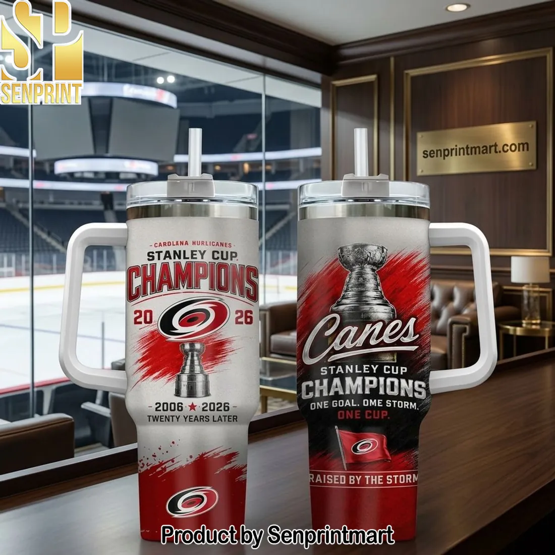 Carolina Hurricanes Stanley Cup Champions 2026 Commemorative Tumbler
