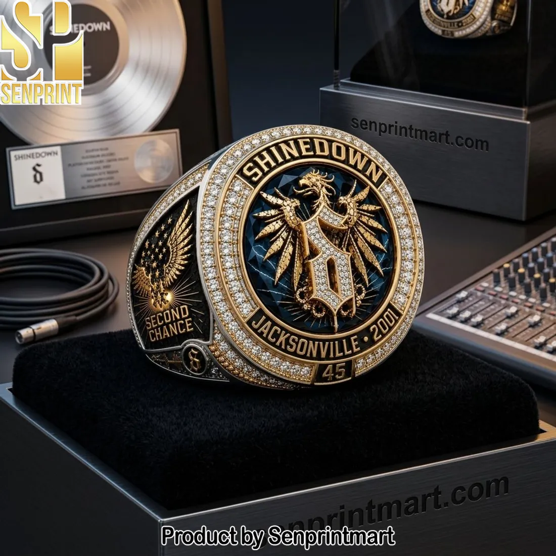Shinedown Jacksonville 2001 Commemorative Diamond Ring