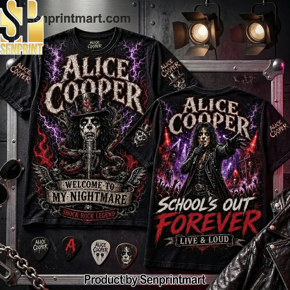Alice Cooper Welcome to My Nightmare Shock Rock Legend T-Shirt